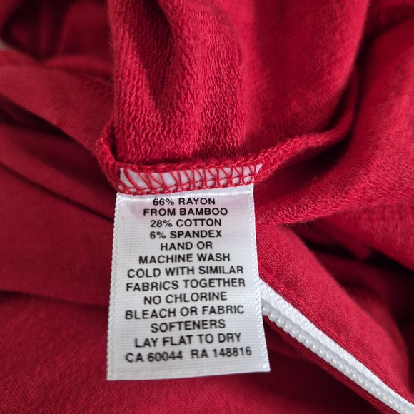 Smash + Tess Jillian Harris Collab Red Jumpsuit Hooded Tie Waist XL - Picture 6 of 11